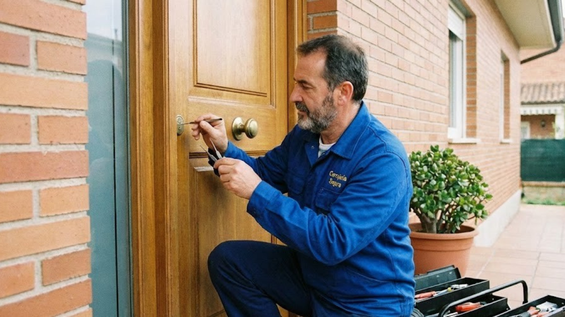 Cerrajero abriendo una puerta en Valencia 24 horas